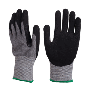 hlac20 u2 nitrile sandy coated with thumbfork reinforced gloves