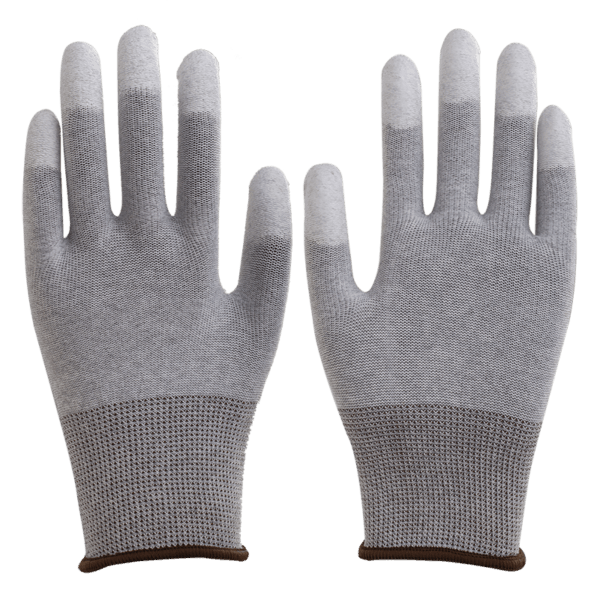 hpuft001 carbon fiber finger tips pu coated gloves