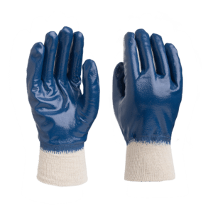 gr812 heavy duty nitrile fully coated knitted wrist gloves