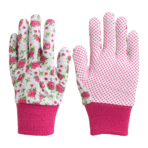 hcg01 cotton tex dotted garden gloves
