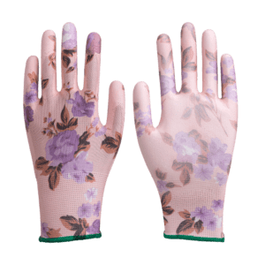 hgdu18 pu coated printed liner garden gloves02