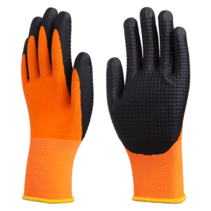 hnlf205 nylon spandex liner with nitrile super foam and dots gloves